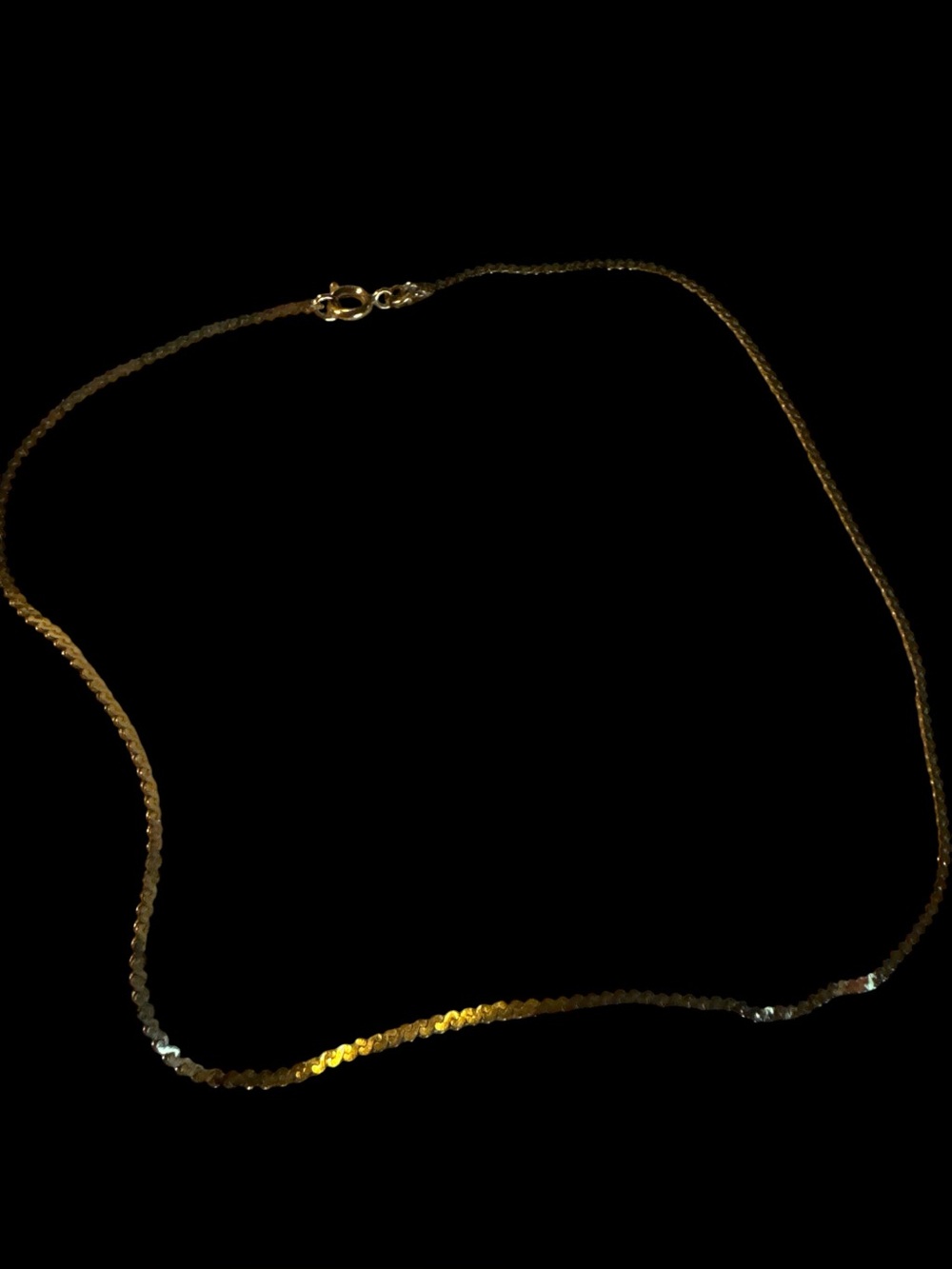 Monet Delicate Gold Tone Chain Necklace 14”